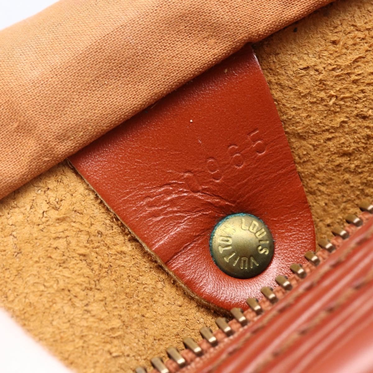 Louis Vuitton Speedy Handbag Epi Leather, BROWN, LEATHER, Handbag