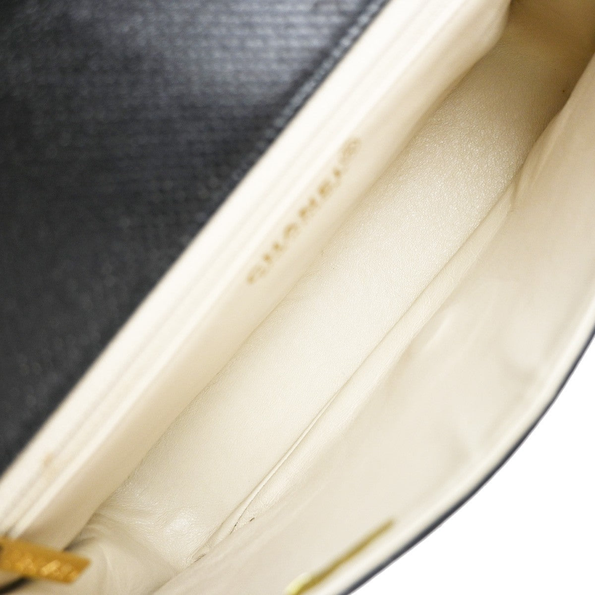 Chanel Flap shoulder Bag Leather, BLACK, LEATHER, Shoulder bag