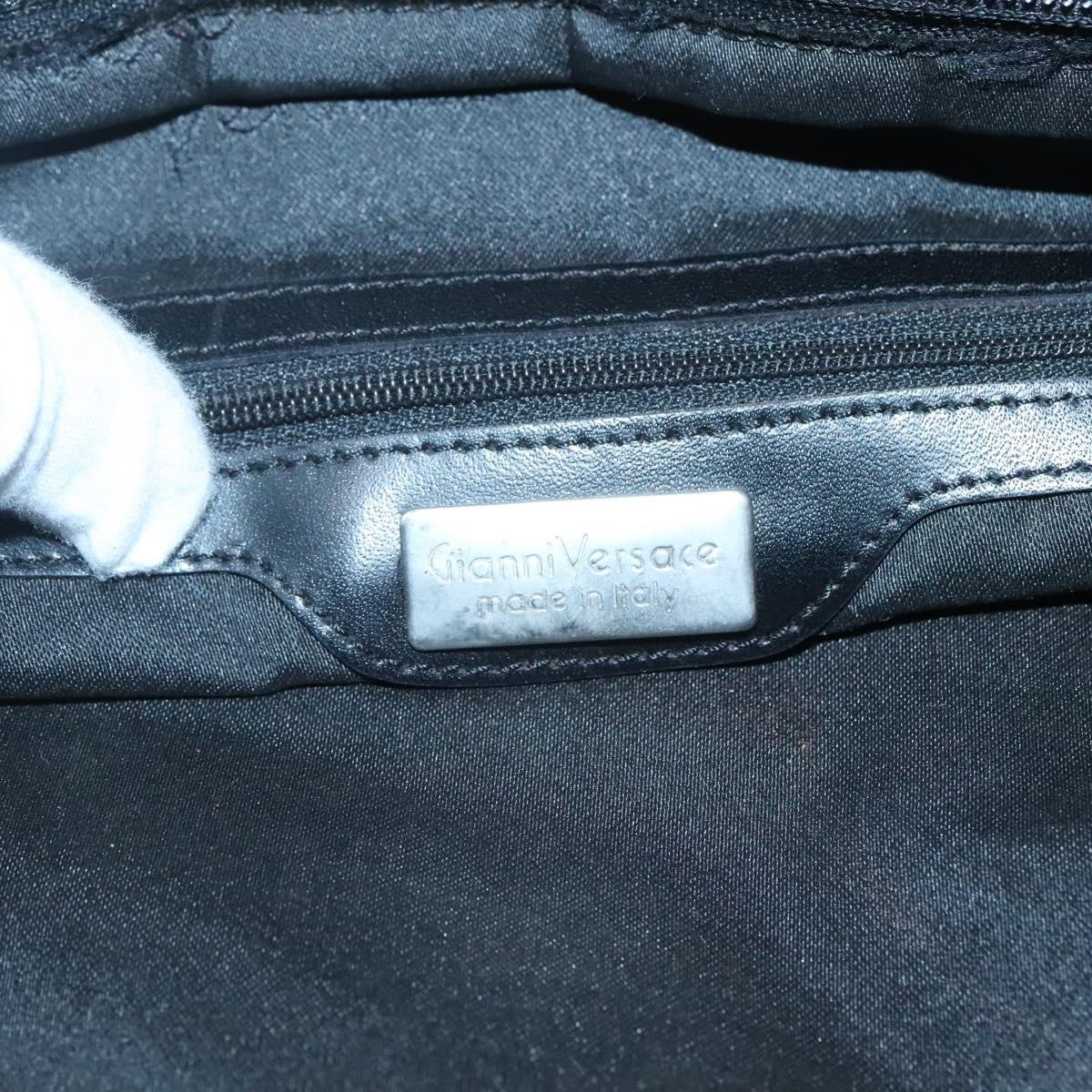 Versace Vintage Tote Nylon, BLACK, NYLON, Tote bag