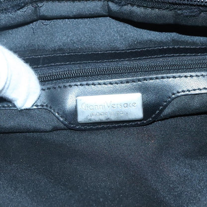 Versace Vintage Tote Nylon, BLACK, NYLON, Tote bag