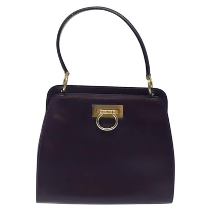 Celine Gancini Handbag Leather, PURPLE, LEATHER, Handbag