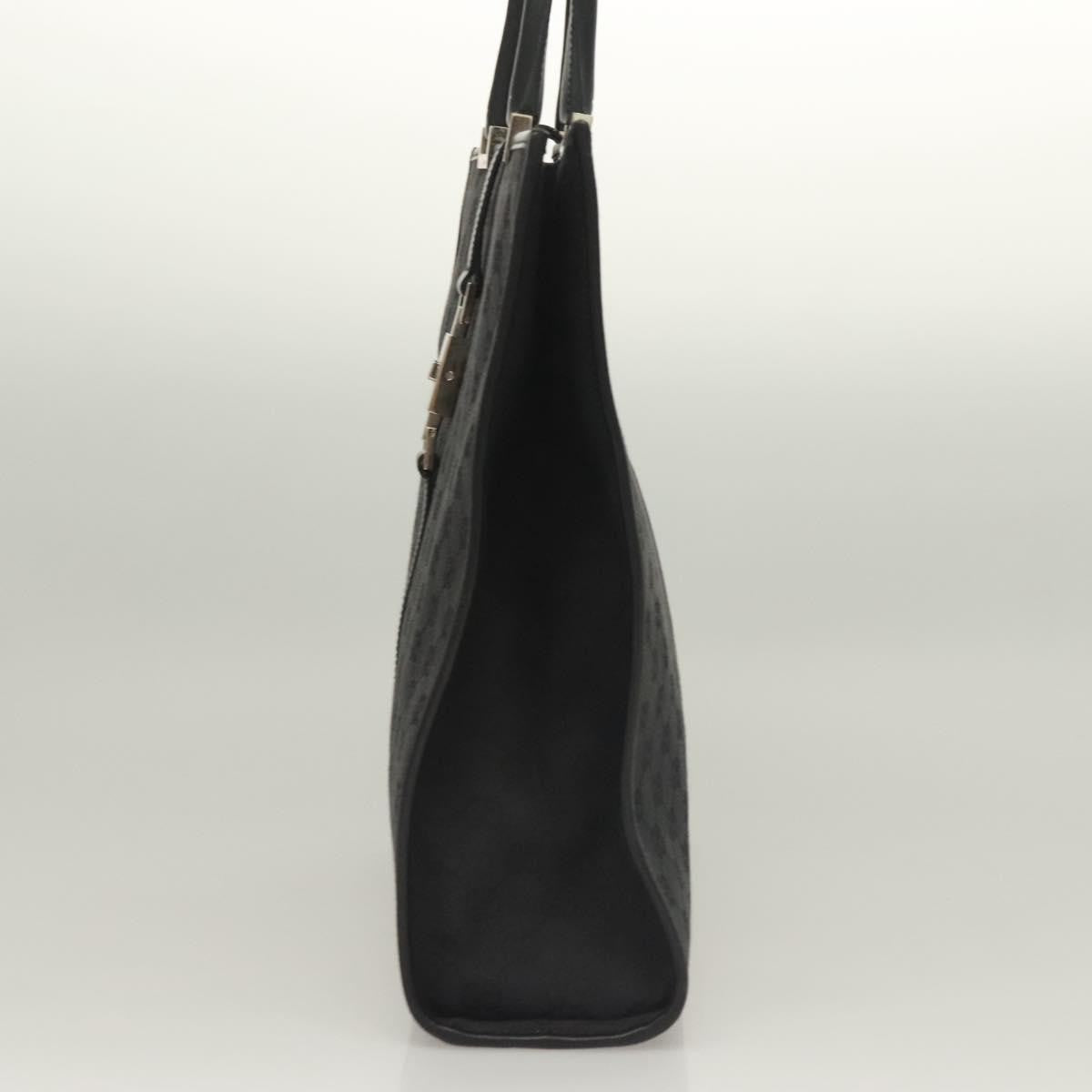 "Gucci Vintage Jackie Tote Canvas, Leather", BLACK, CANVAS, Tote bag