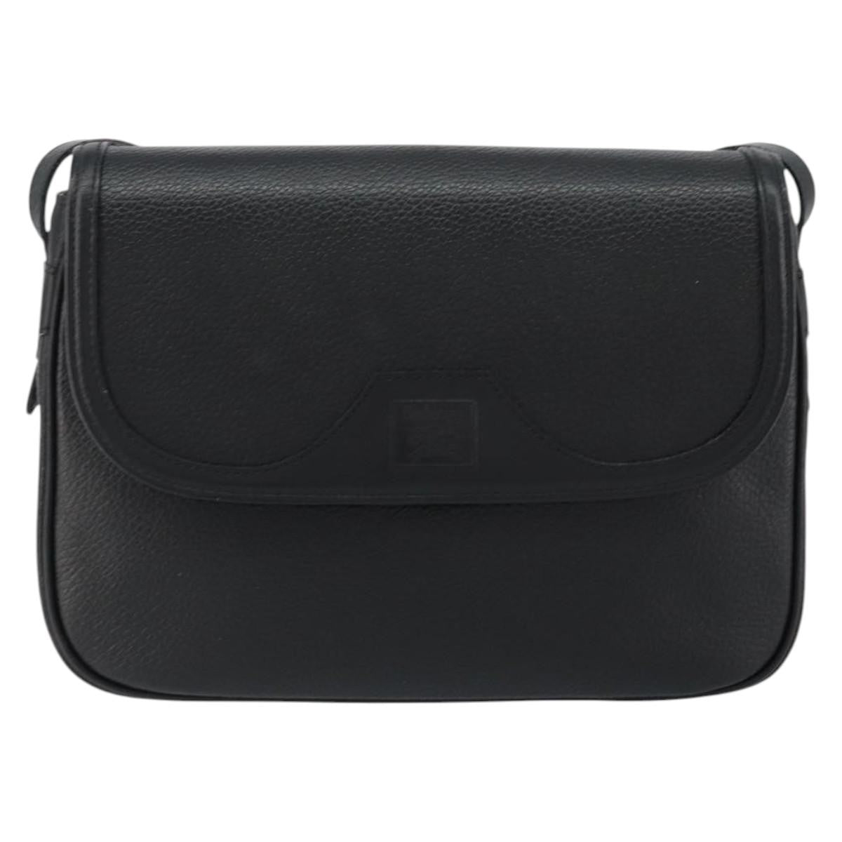 Burberry Flap Shoulder Bag Leather, BLACK, LEATHER, Shoulder bag