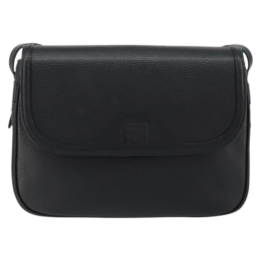 Burberry Flap Shoulder Bag Leather, BLACK, LEATHER, Shoulder bag