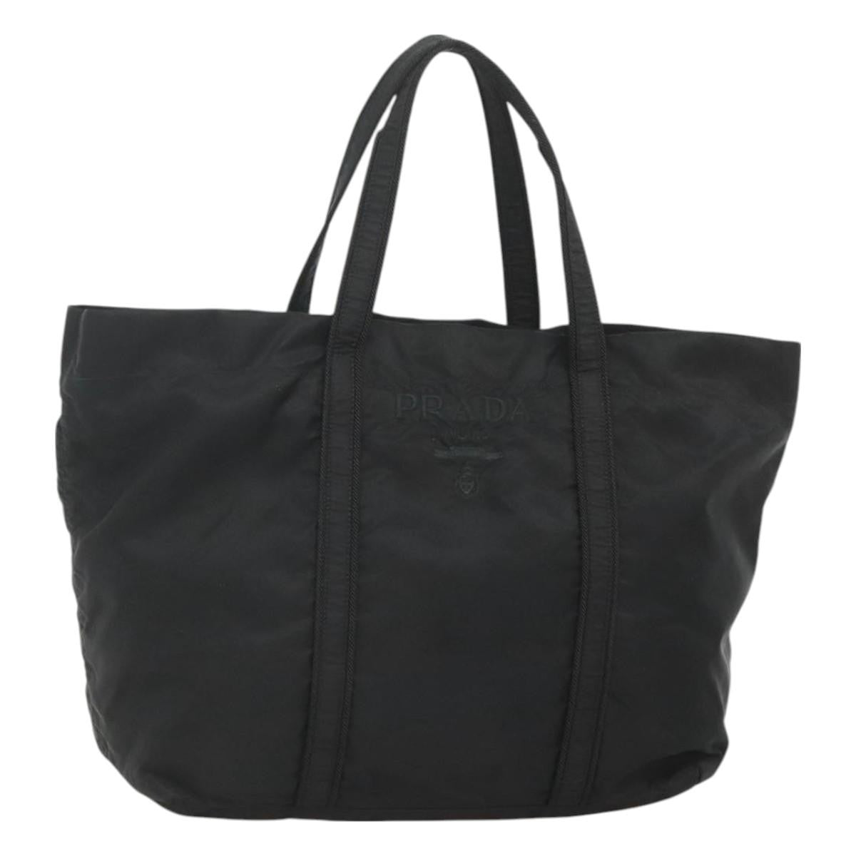 Prada Vintage Tote Tessuto, BLACK, NYLON, Tote bag