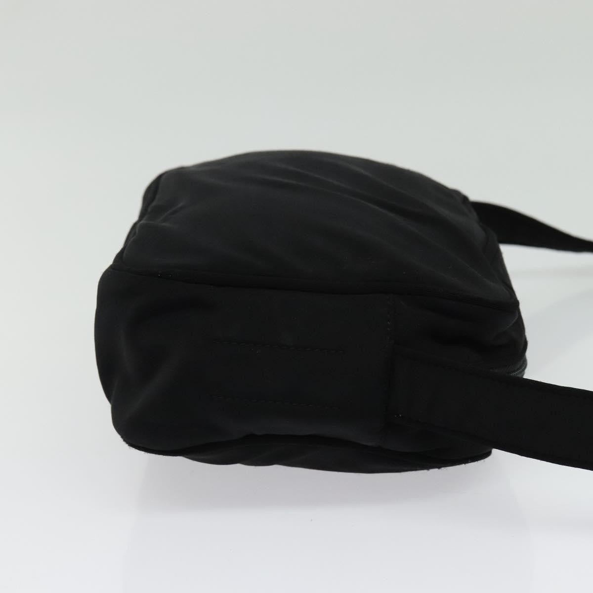 Miu Miu Zip Shoulder Bag Nylon, BLACK, NYLON, Shoulder bag