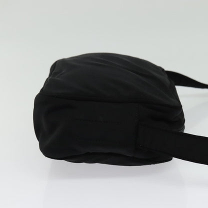 Miu Miu Zip Shoulder Bag Nylon, BLACK, NYLON, Shoulder bag