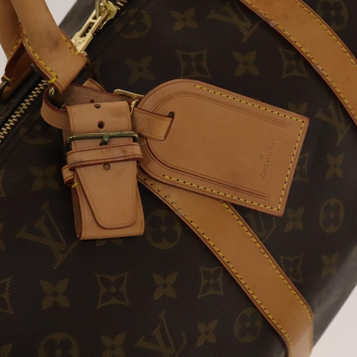 Louis Vuitton Keepall Bag Monogram Canvas, BROWN, CANVAS, Travel bag