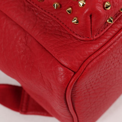 MCM Vintage Vicetos Backpack Leather, Red, Leather, Backpack