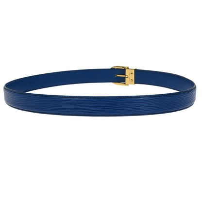 Louis Vuitton Classique Belt Epi Leather, BLUE, LEATHER, Belts