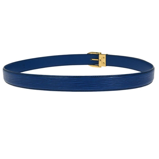Louis Vuitton Classique Belt Epi Leather, BLUE, LEATHER, Belts