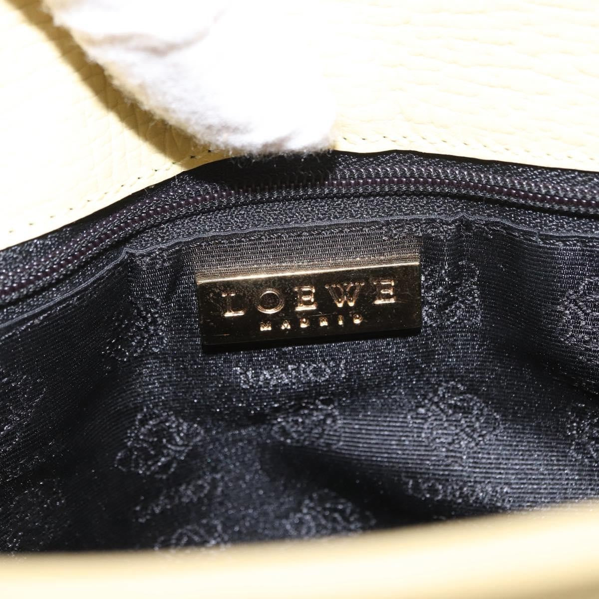 Loewe Vintage Shoulder Bag Leather, YELLOW, LEATHER, Shoulder bag