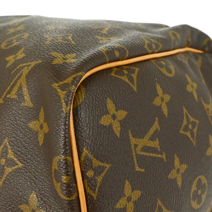 Louis Vuitton Keepall Bandouliere Bag Monogram Canvas, Brown, Canvas, Travel Bag