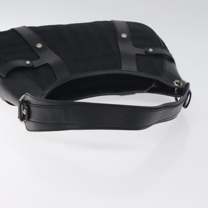 Salvatore Ferragamo Shoulder Bag Canvas, BLACK, CANVAS, Shoulder bag