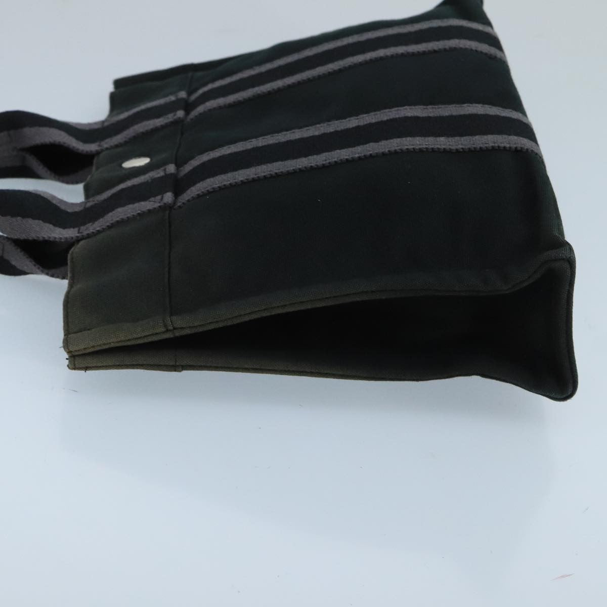 Hermes Fourre Tout Tote Canvas, BLACK, CANVAS, Tote bag