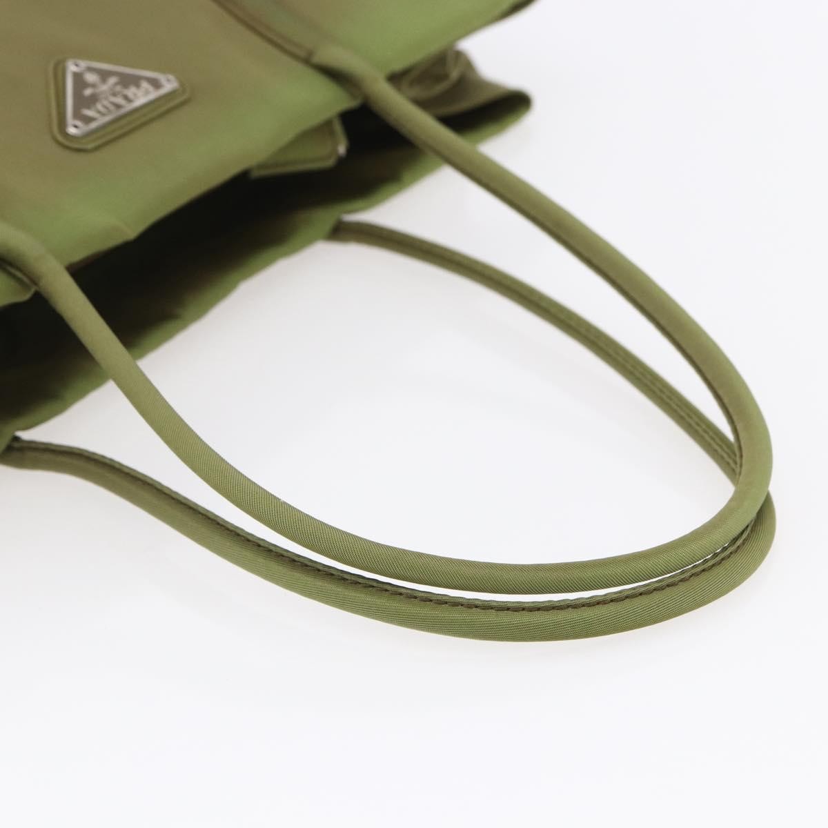Prada Vintage Tote Tessuto, GREEN, NYLON, Tote bag