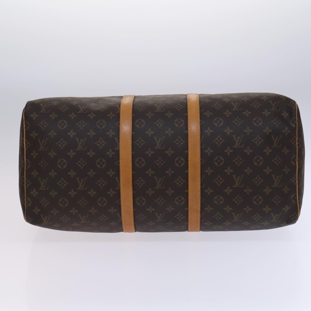 Louis Vuitton Keepall Bag Monogram Canvas, BROWN, CANVAS, Travel bag