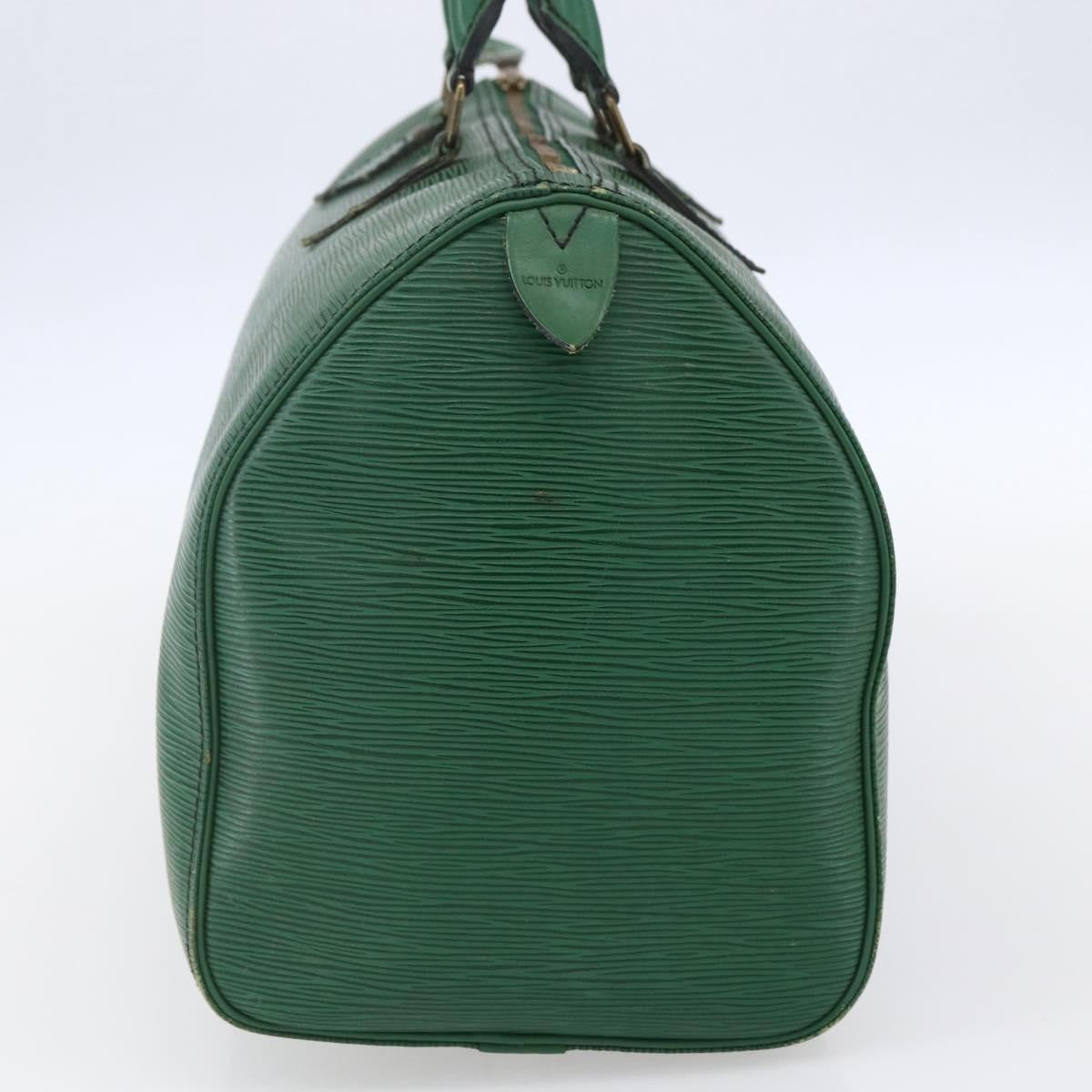 Louis Vuitton Speedy Handbag Epi Leather, GREEN, LEATHER, Handbag