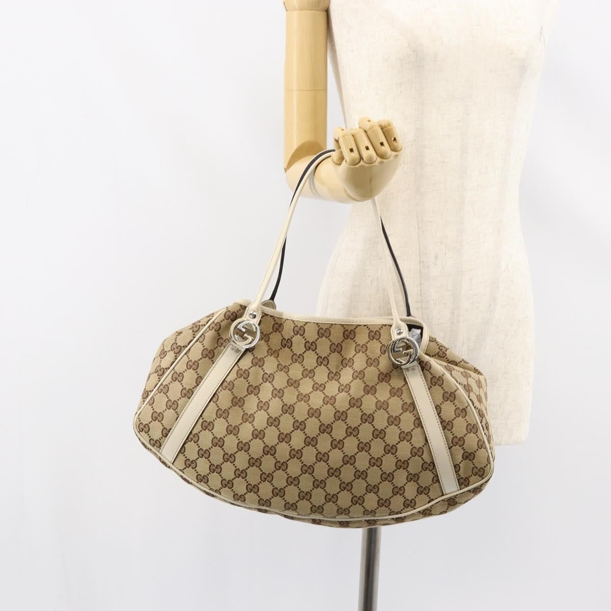 Gucci Twins Tote GG Canvas, BEIGE, CANVAS, Tote bag