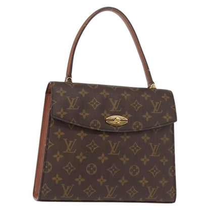 Louis Vuitton Malesherbes Handbag Monogram Canvas, BROWN, CANVAS, Handbag