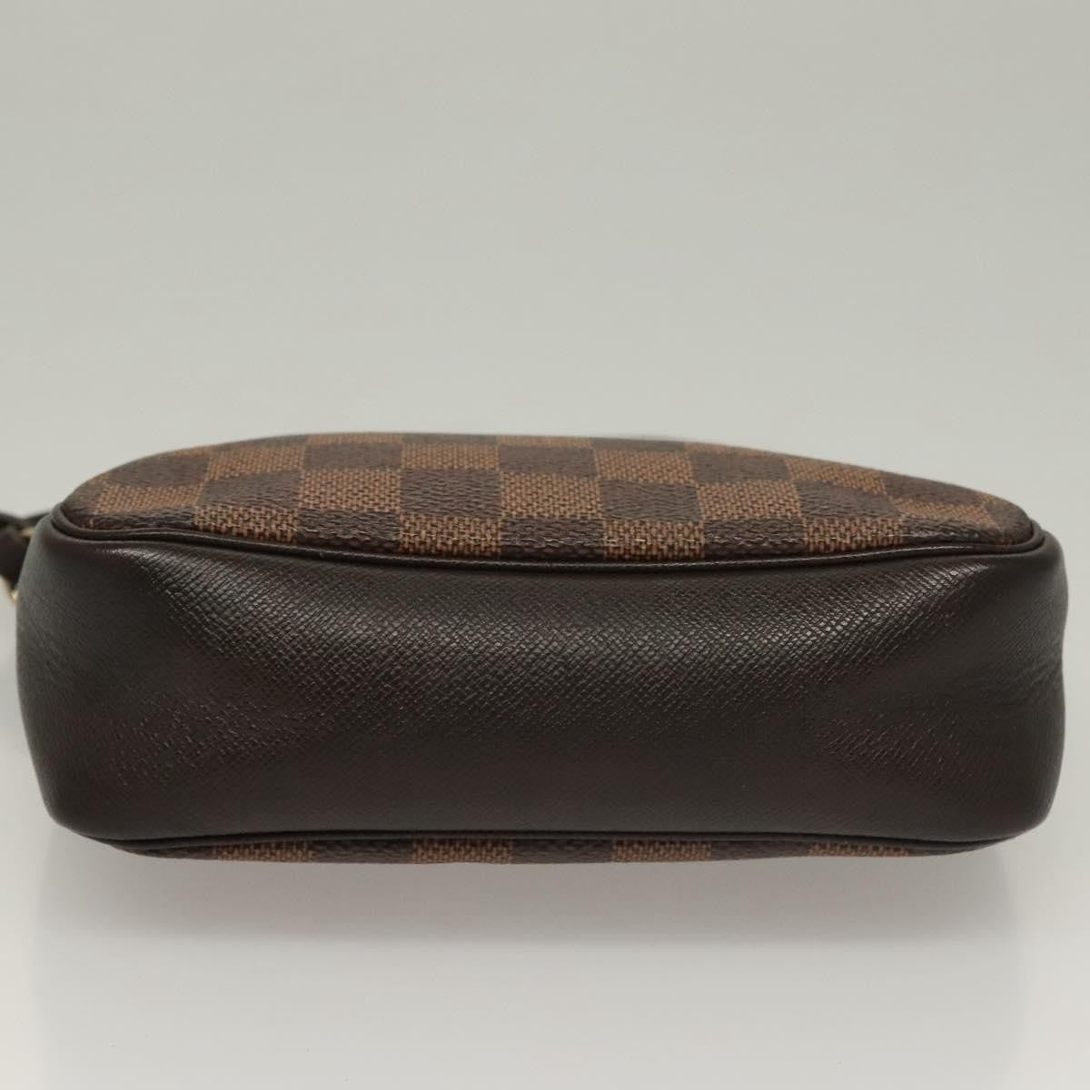 Louis Vuitton Trousse Make Up Bag Damier, BROWN, CANVAS, Clutche & pouche