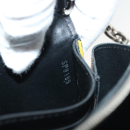 Louis Vuitton Twist Chain Wallet Limited Edition Printed Leather, BLACK, LEATHER, Clutche & pouche