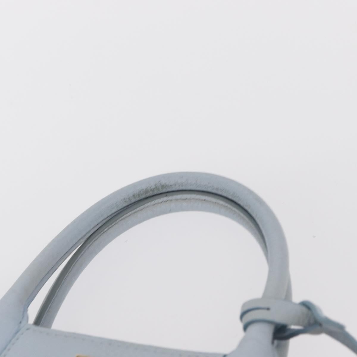 Burberry Frances Tote Leather, BLUE, LEATHER, Handbag