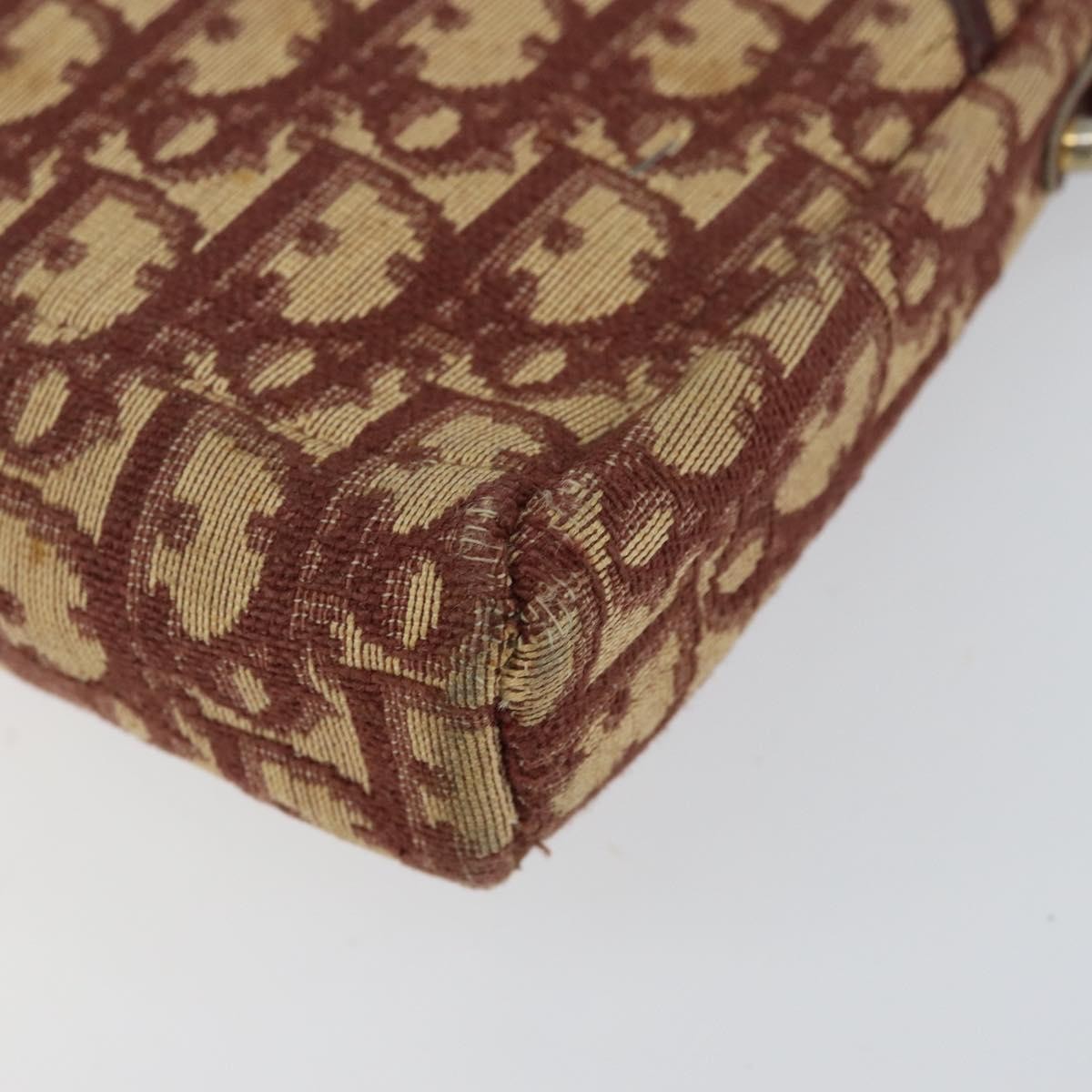 Christian Dior Vintage CD trotter Shoulder bag Canvas, RED, CANVAS, Shoulder bag