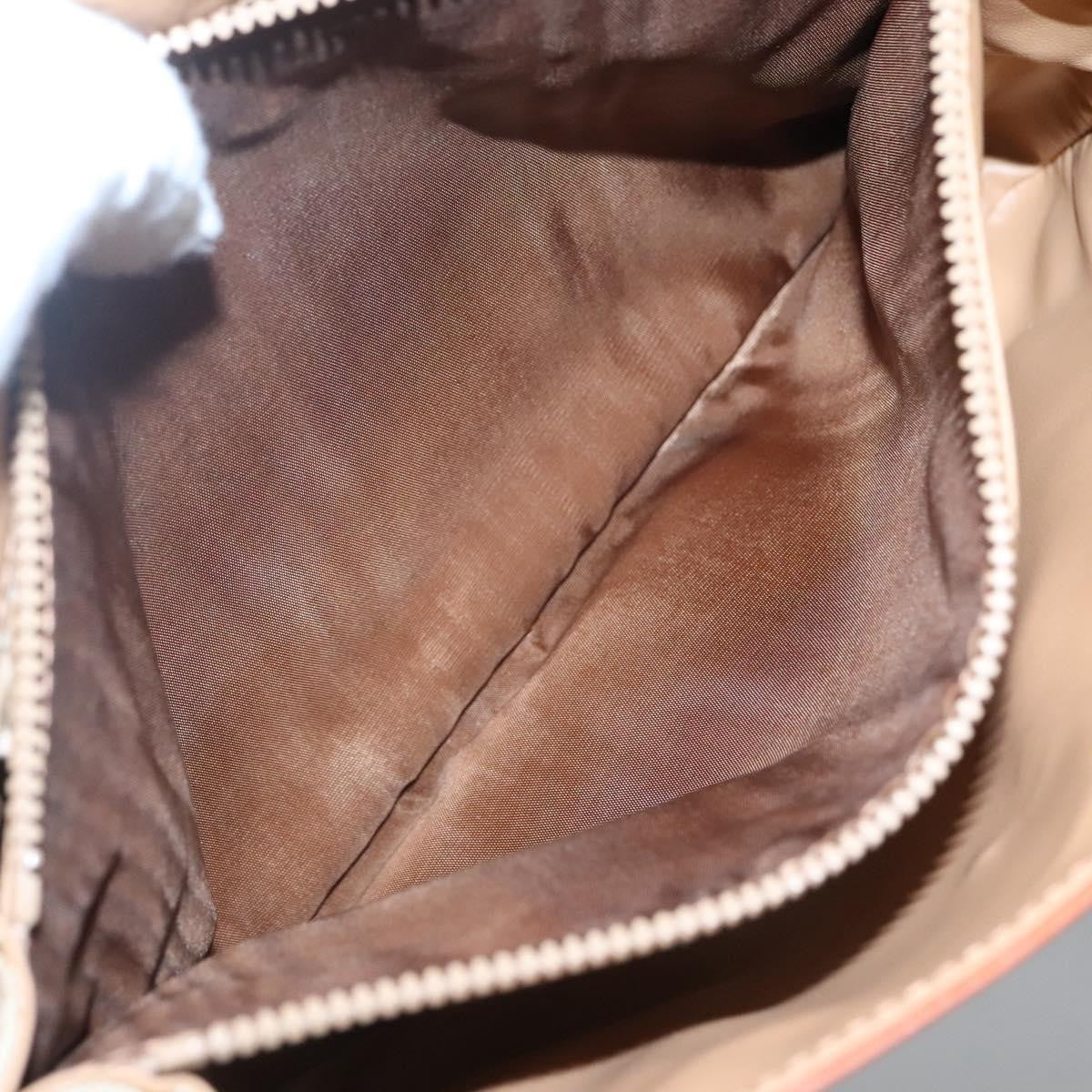 Celine Vintage Macadam Handbag Canvas, BEIGE, CANVAS, Handbag