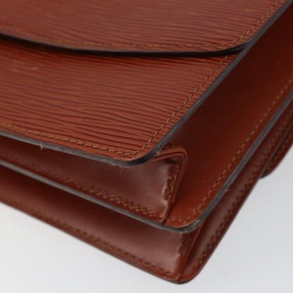 Louis Vuitton Grenelle Shoulder Bag Epi Leather, BROWN, LEATHER, Shoulder bag