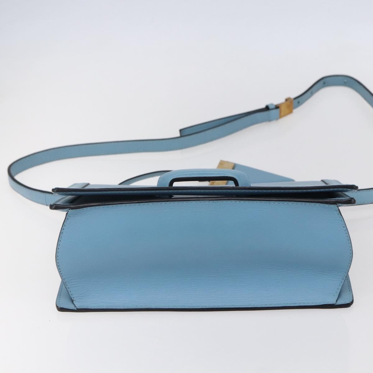 Loewe Barcelona Shoulder Bag Leather, BLUE, LEATHER, Shoulder bag