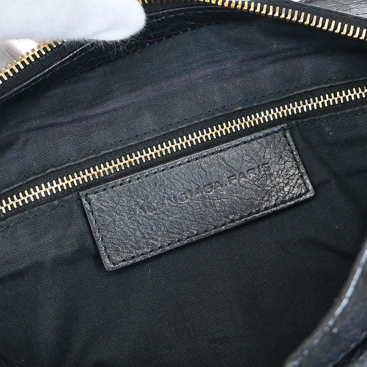 Balenciaga City Giant Studs Bag Leather, BLACK, LEATHER, Handbag