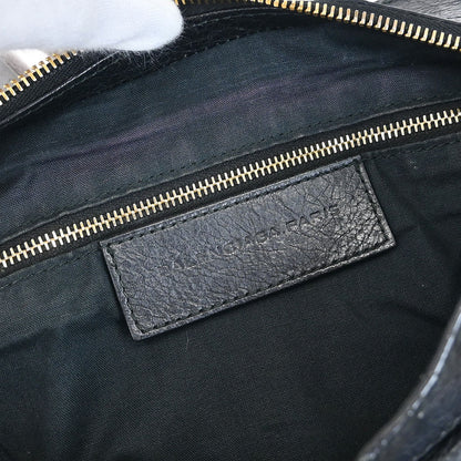 Balenciaga City Giant Studs Bag Leather, BLACK, LEATHER, Handbag