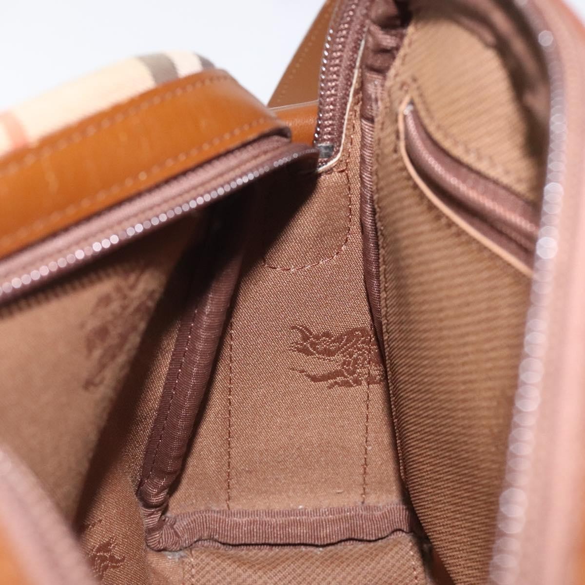 Burberry Nova check Shoulder bag Canvas, BEIGE, CANVAS, Shoulder bag