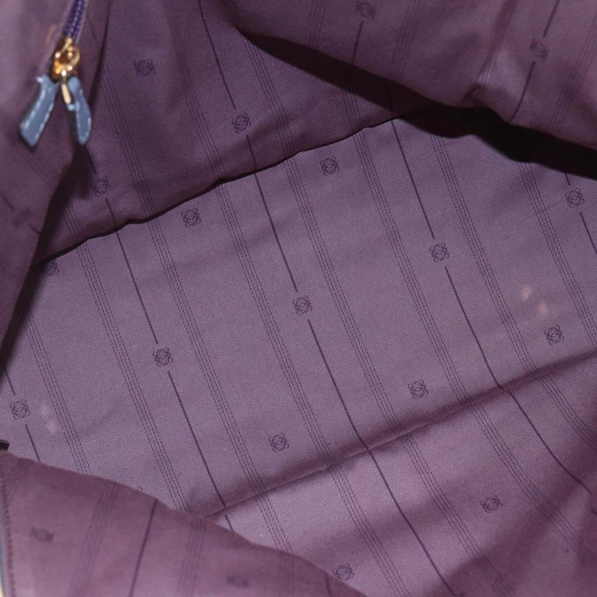 Loewe Anagram handbag Leather, BLUE, LEATHER, Handbag