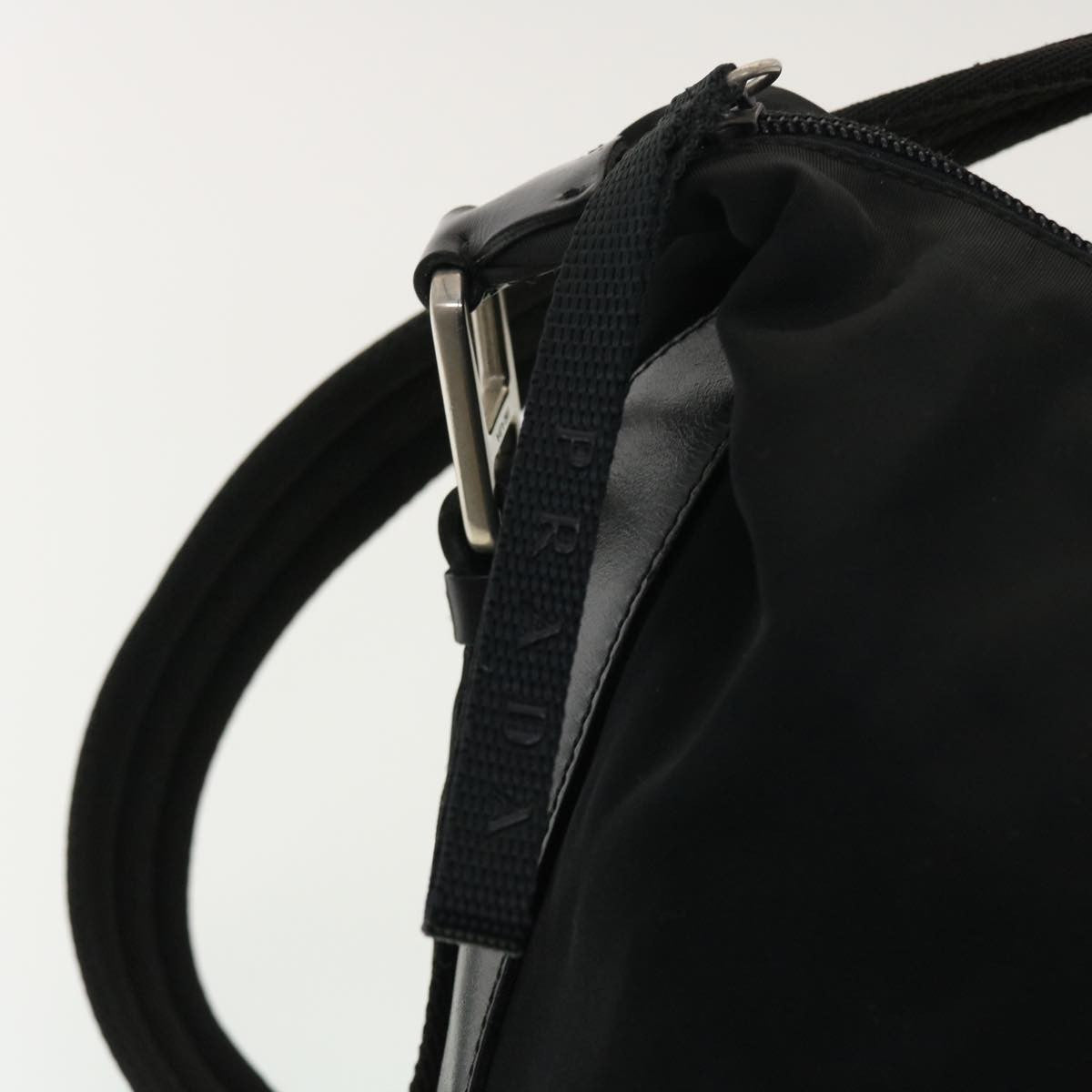 Prada Vintage Shoulder Bag Tessuto, BLACK, NYLON, Shoulder bag