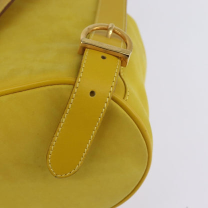 Salvatore Ferragamo Gancini Backpack Suede, YELLOW, SUEDE, Backpack