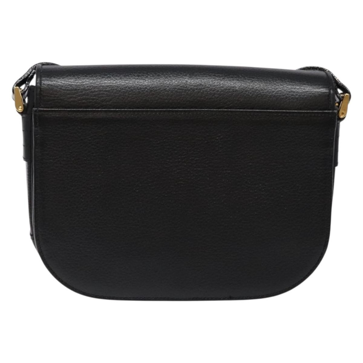 Burberry Flap Shoulder Bag Leather, BLACK, LEATHER, Shoulder bag