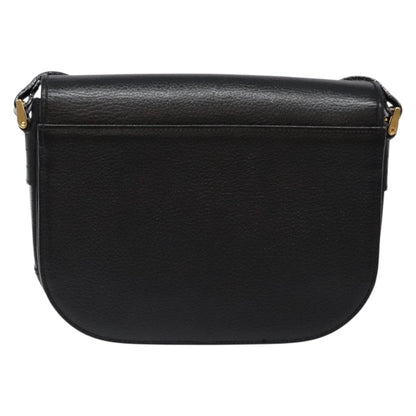 Burberry Flap Shoulder Bag Leather, BLACK, LEATHER, Shoulder bag