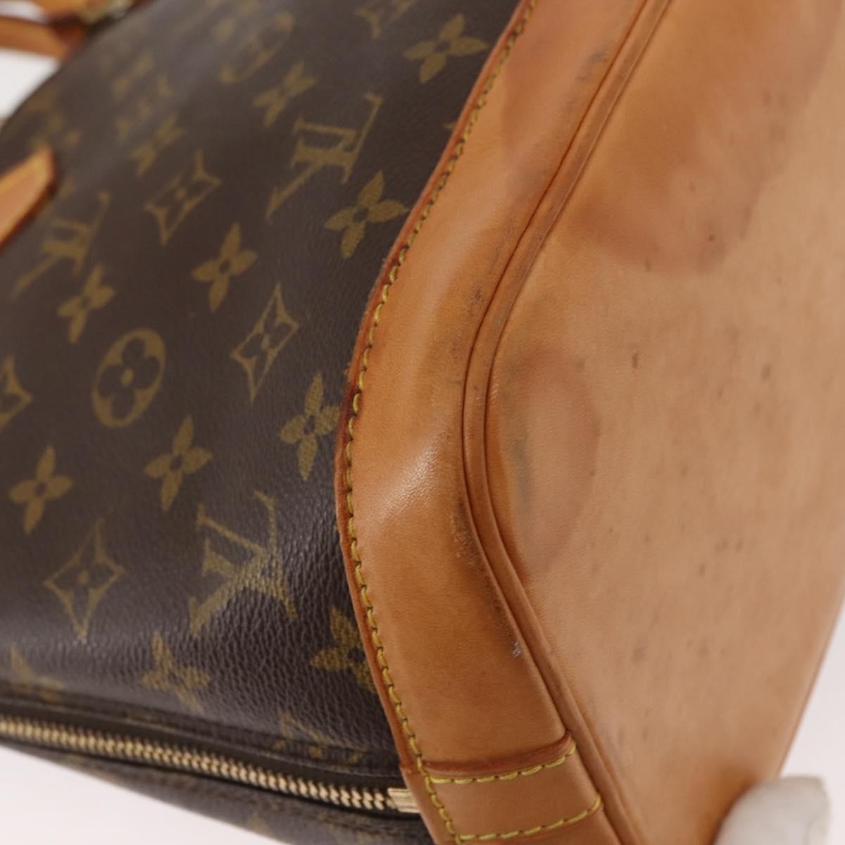 Louis Vuitton Alma Handbag Monogram Canvas, BROWN, CANVAS, Handbag