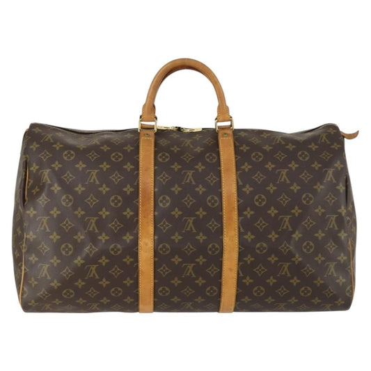 Louis Vuitton Keepall Bag Monogram Canvas, Brown, Canvas, Travel Bag