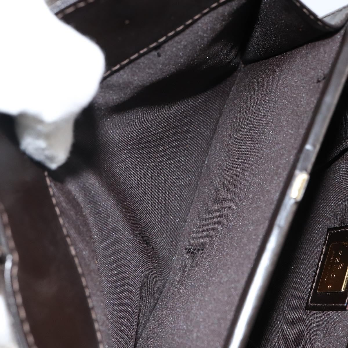 Fendi Vintage Top Handle Bag Leather, BROWN, LEATHER, Handbag