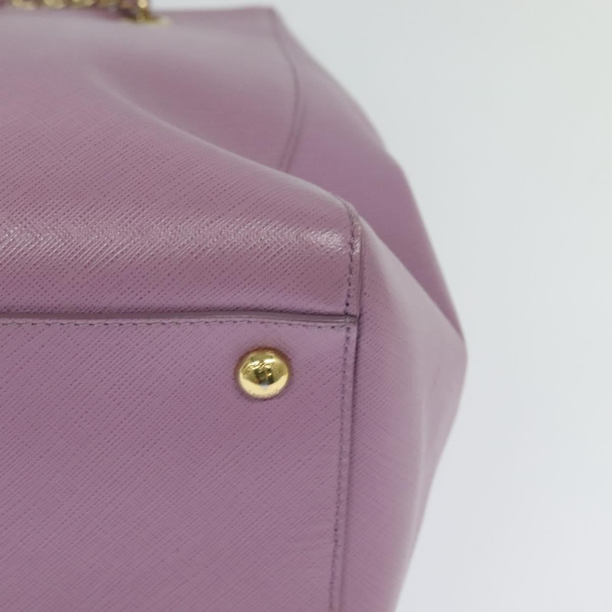 Salvatore Ferragamo Vara Bow Chain Tote Leather, PURPLE, LEATHER, Tote bag