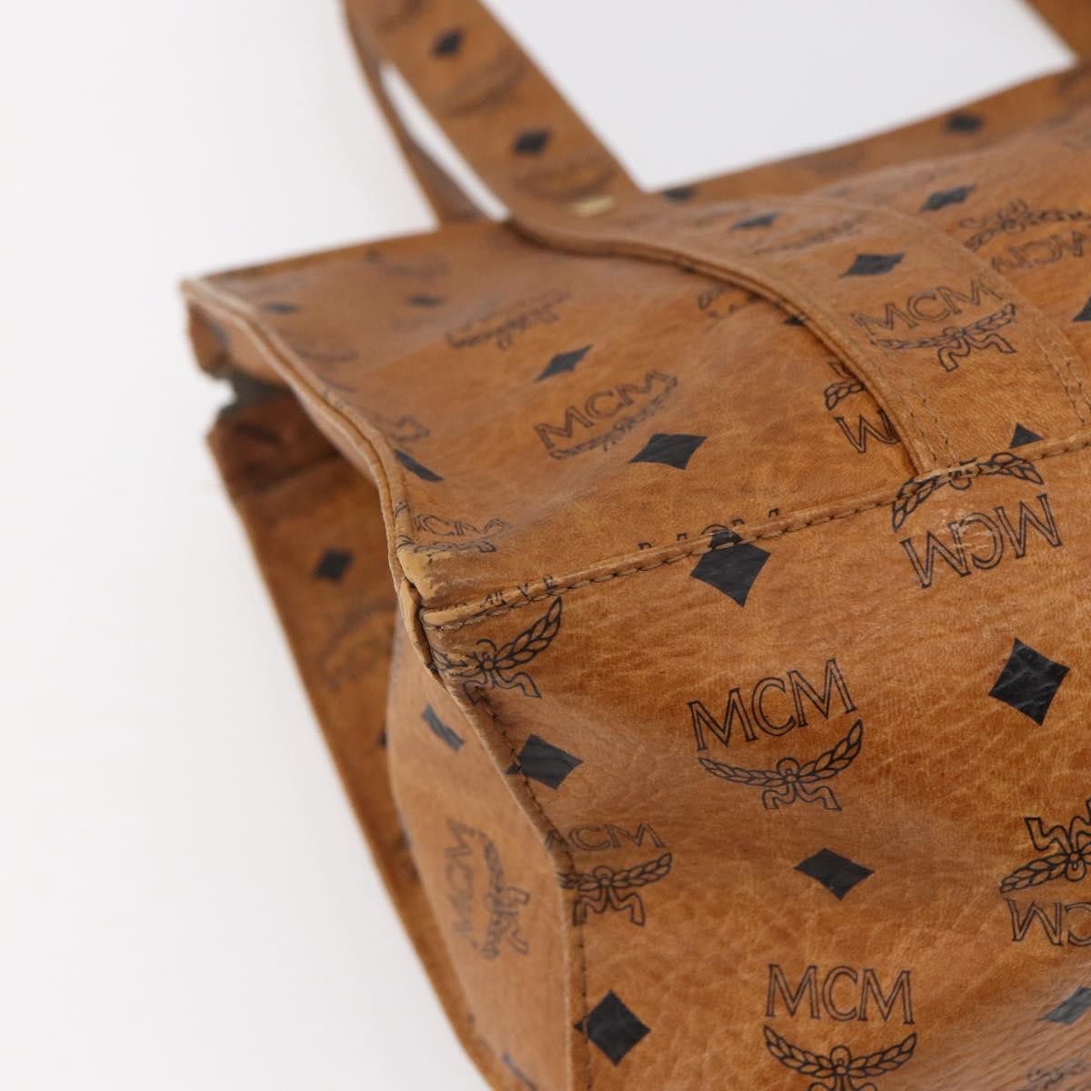 MCM Vintage Visetos Tote bag Canvas, BROWN, CANVAS, Tote bag