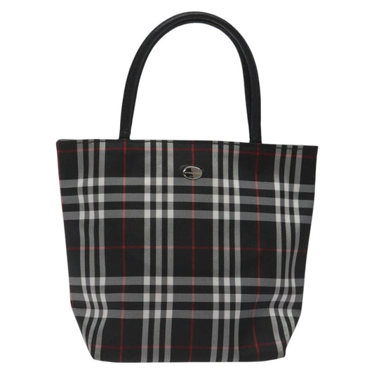 Burberry Nova Check Tote Nylon, BLACK, NYLON, Handbag
