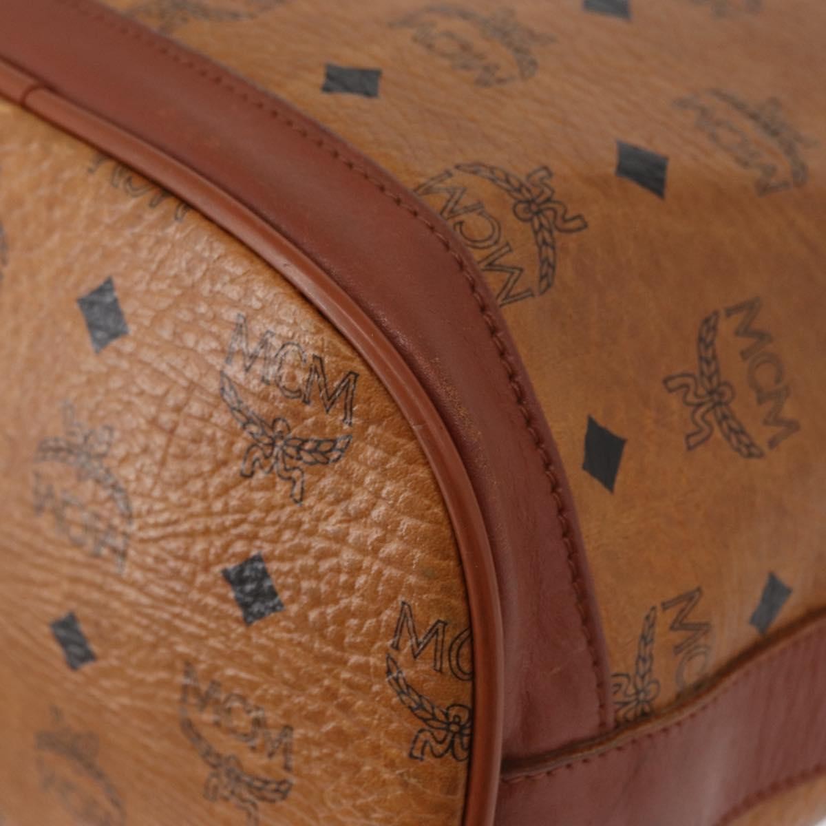 MCM Visetos Shoulder bag Canvas, BROWN, CANVAS, Shoulder bag