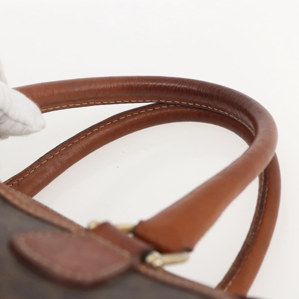 Celine Macadam Handbag Macadam with leather, BROWN, PVC, Handbag