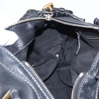 Chloe Pure Paddington Satchel Leather, BLACK, LEATHER, Handbag