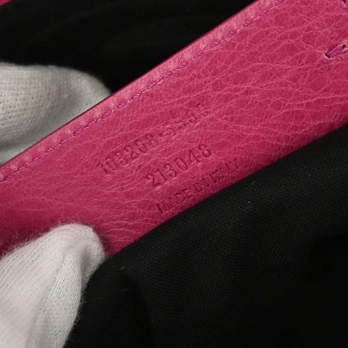 Balenciaga First Classic Studs Bag Leather, PINK, LEATHER, Handbag