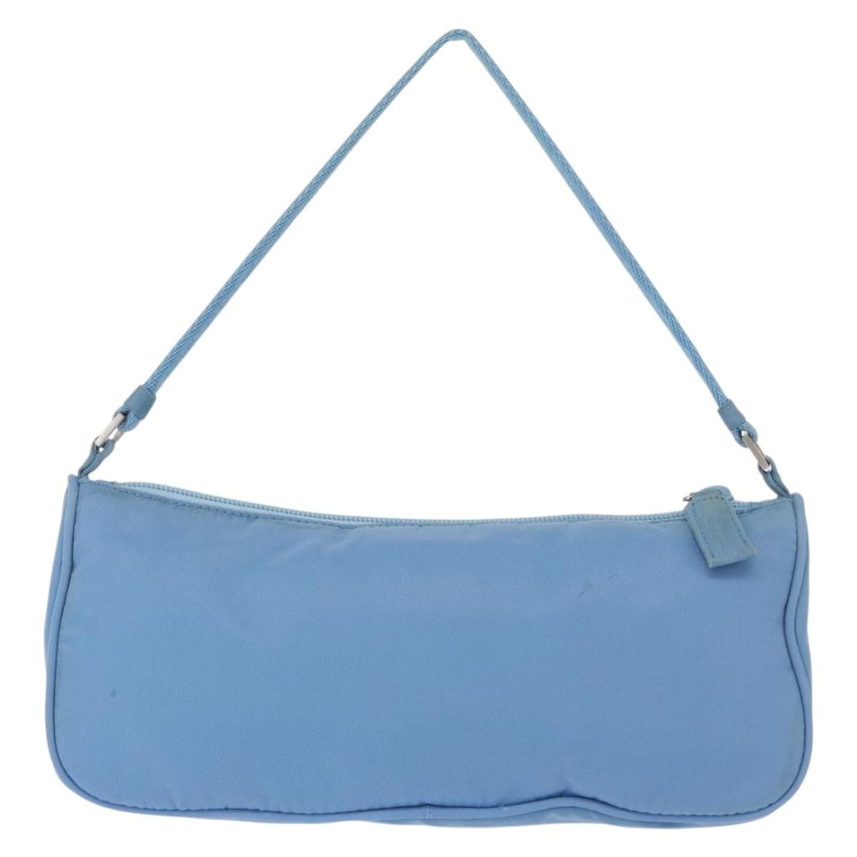 Prada Pochette Shoulder Bag Tessuto, BLUE, NYLON, Clutche & pouche